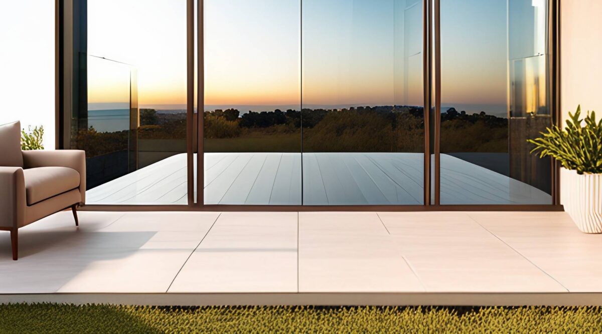 mirror film on house image