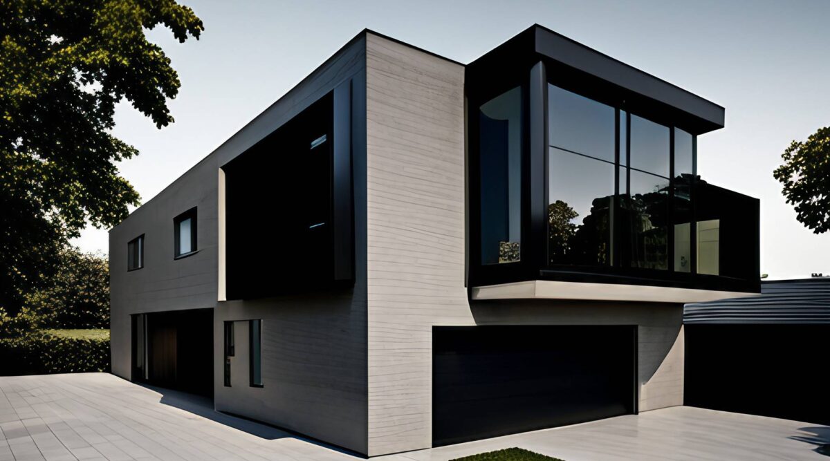 privacy window film on house image