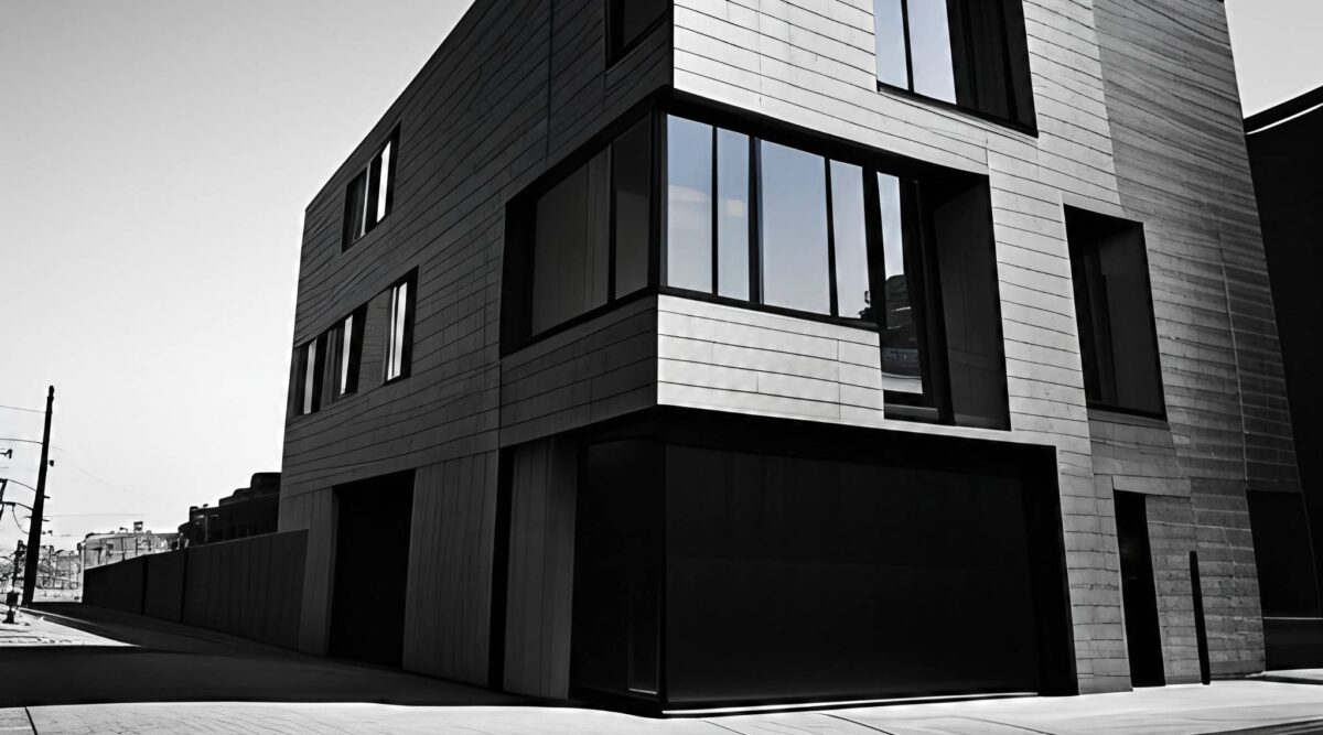 privacy window film on house image